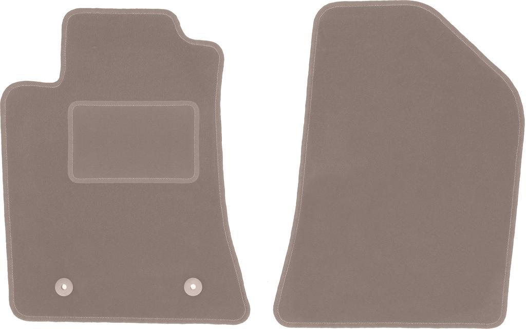 Beżowe dywaniki przednie do: Toyota Avensis II T25 kombi, liftback, sedan (2003-2009)