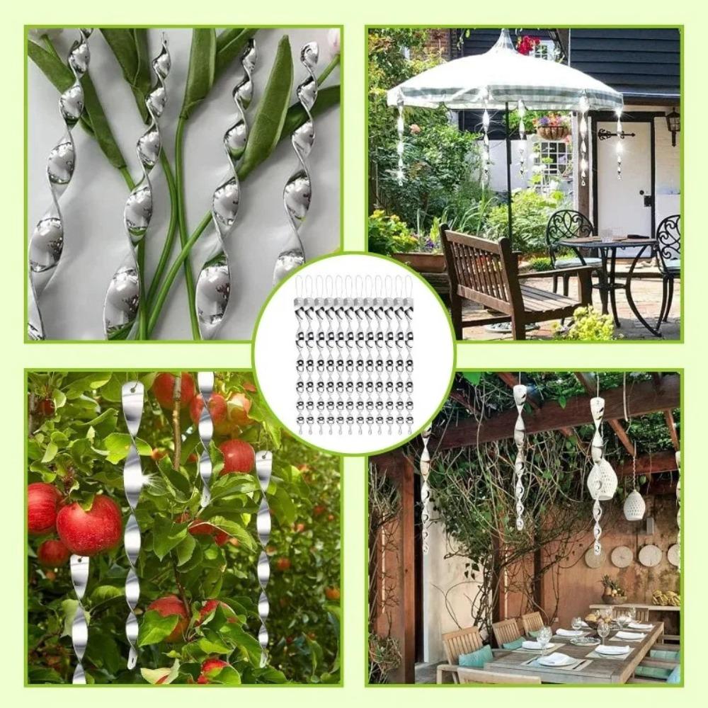 Anti Pigeon Bird Repeller Reflective Sticks Scare Bird Wind Spiral Rotating Rod Garden Ornaments Birds Away Scarer Garden Supply