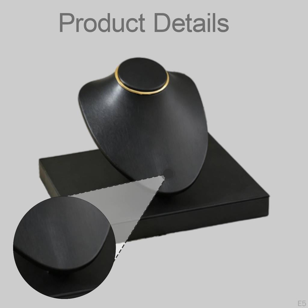 Collar Display Mannequin Necklace Stand Jewelry Organizer PU Leather Versatile And Sturdy Model