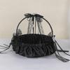 Elegant French Wedding RingsHolder Basket For Party Of  Washable Cloth