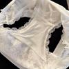 Lace Satin Low Waist Women's Briefs - Sexy French Style with Thin Straps