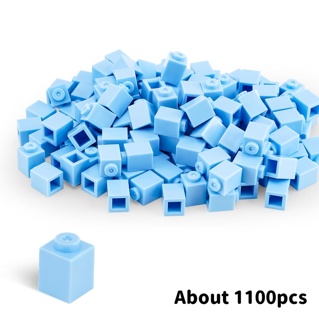 500g1x1 DlY Construction Blocks Thick FiguresBricks 2x2 Dots Instructive Creative SizeCompatible Featuring Plastic Playthings forChildren