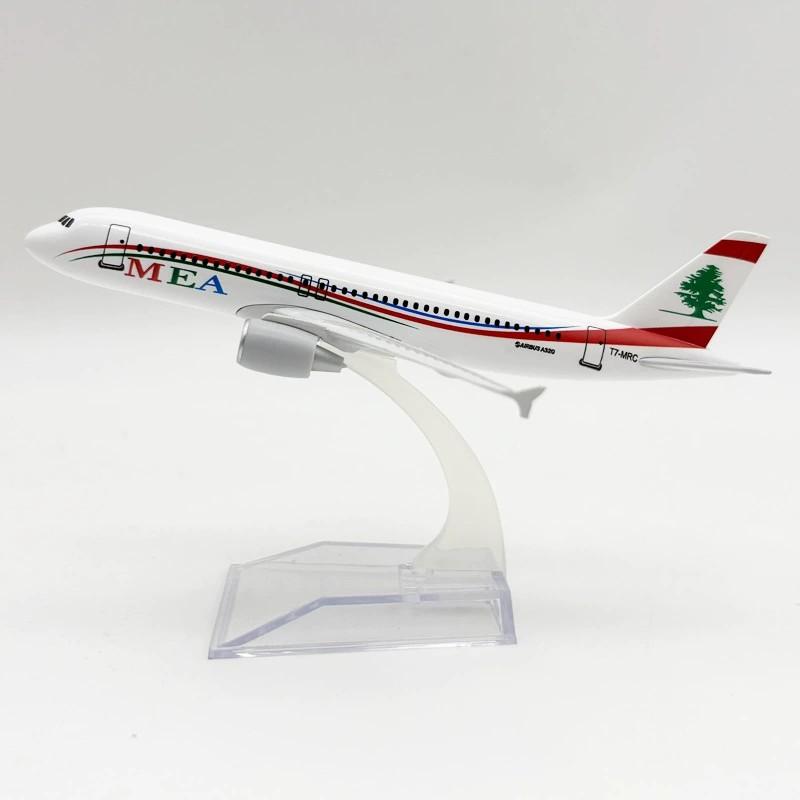 Alloy 1/400 Scale A320 MEA Airways A320 Airplane Model Diecast Aircraft Model for Collections and Display Souvenir Plane Toy