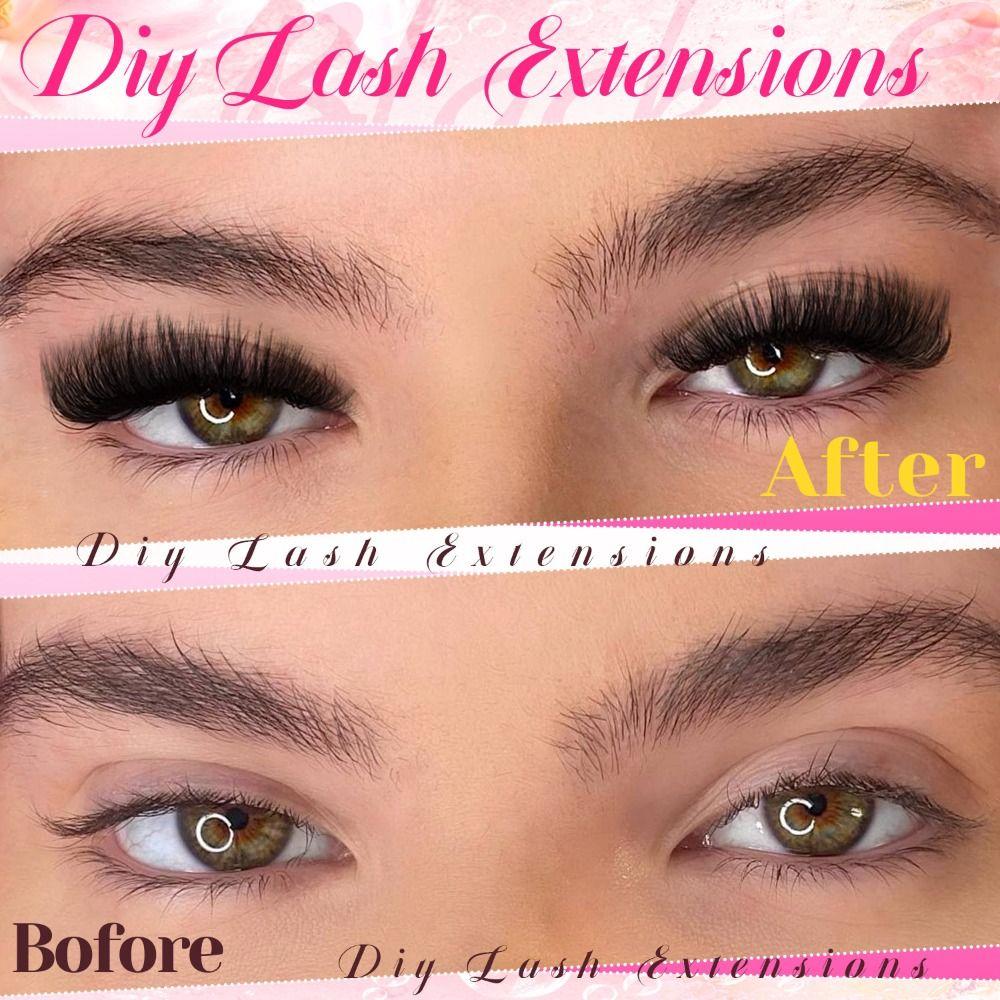 Natural Look 3D Faux Mink Lash Bond and Seal DIY Lash Extension Kit  Makeup Enhancement