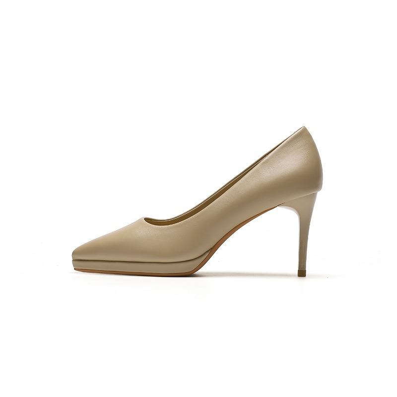 Scarpe da banchetto con tacco alto a 88 punte scarpe da donna temperamento tacco sottile scarpe singole bocca bassa impermeabili scarpe da etichetta da tavolo 8cm