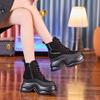 8603 inner heightening thick-soled muffin Martin boots women's new casual thin short boots in autumn and winter 2025
