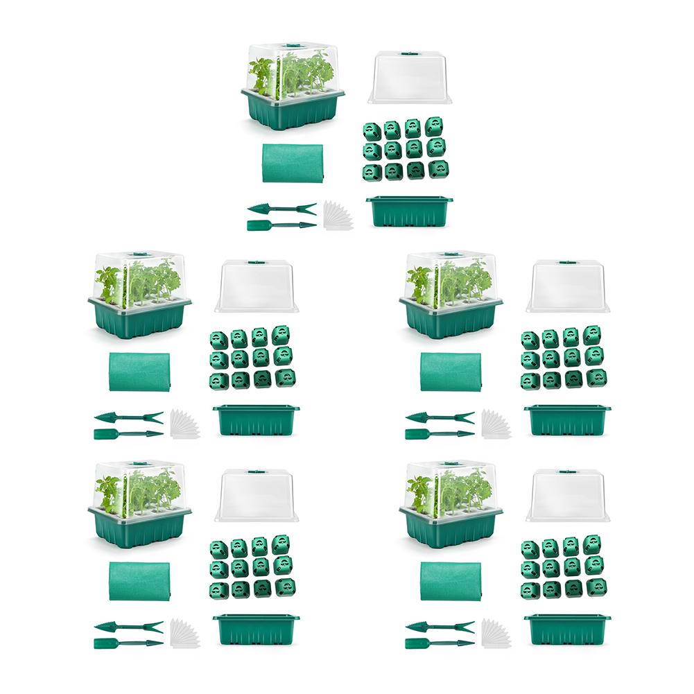 11 Holes Garden Nursery Seedling Dish Plastic Nursery Seedling Trays Seed Starter Trays Vegetable Seedling Pots Garden Supplies