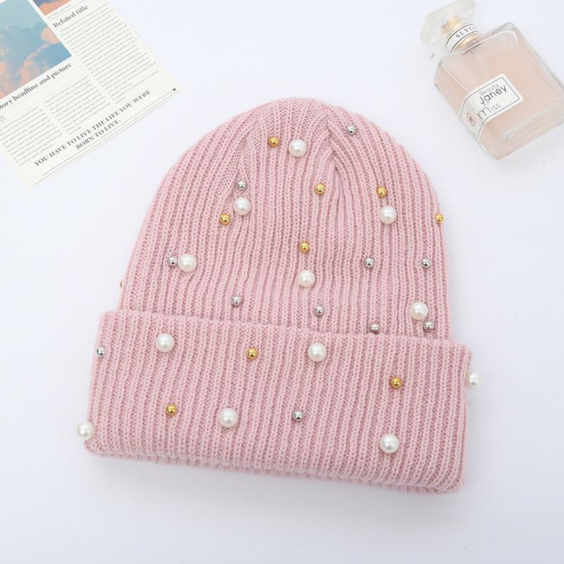 Knit Hat For Women Winter Pure Acrylic No Brim Beanie With Warmth And Sun Protection