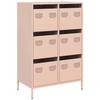 VidaXL Highboard Pink 68x39x101,5 Cm Steel 851221