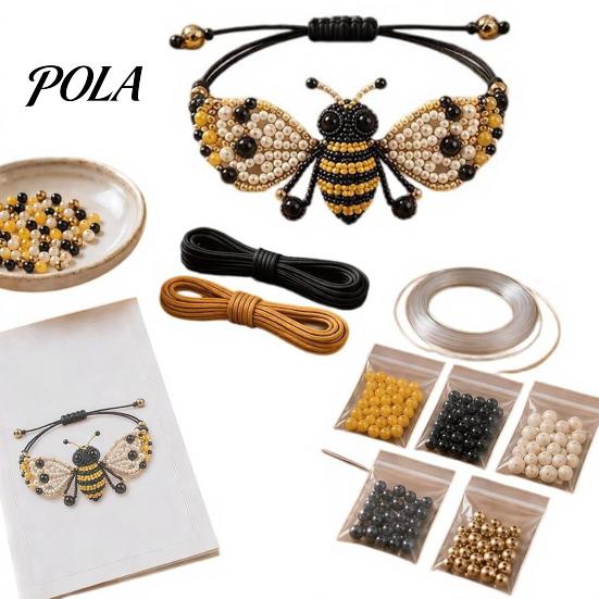 Personalisierte Schmuckzubehörteile DIY Armband-Herstellungsset, Set mit bunten Perlen und Tier-Anhängern, Handgemachtes Bastelset für Erwachsene