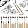 12/9/4Pcs Markers Micro Pen Kawaii Manga Hand-painted Drawing Hook Line Pen Fastdry Waterproof Sketching for Art Sketch Supplies