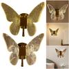 Acrylic Butterfly LED Wall Light Fixture Dimmable Wall Mount Light Ceiling Lamp for Bedroom Living Room Hallway