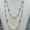 NK-275 Multi-Layer Glass Pearl Necklace - Love, Plum Blossom, Geometric Design