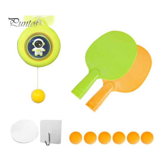 Hängendes Tischtennis-Trainer-Set, Tür-Ping-Pong-Spiel-Trainer, Indoor-Tischtennis-Trainingsgerät für Kinder mit Schläger und Bällen für Kinder