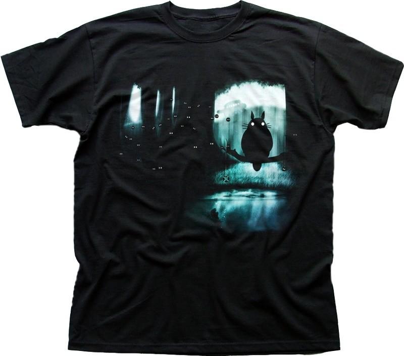 

Тоторо Щастя Чарівний Ліс Духи Монноноке Мій Сусід чорна футболка OZ9435 2XL