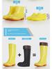 Yellow Food & Work Boots: Farm, Labor, Kitchen, Sanitation, Rain-Ready with Tendon Soles