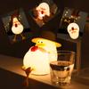 Cute Mini Silicone Kids Night Light Dimmable Duck Clapping Rechargeable Touch 7-Color Eco-Friendly Nursery Bedside Halloween
