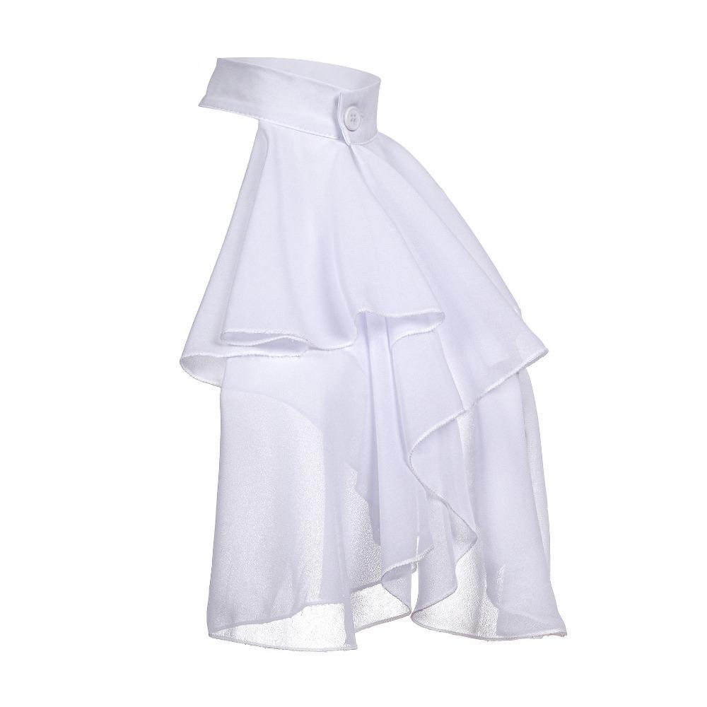 Renaissance Ruff Collar - Elegant White Detachable Neck Piece for Costumes & Historical Reenactment