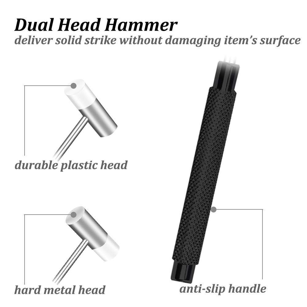 Mini Zoll Handwerk und Schmuck Multifunktionshammer Reparatur Handwerkzeug für und Musikinstrumente Doppelkopfhammer, 7-3/5 Lang, Doppelseitiger Hammer,