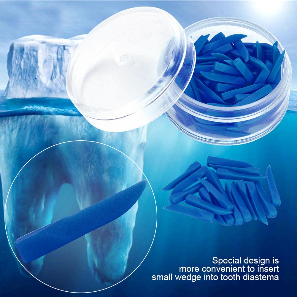 100pcs Dental Disposable Teeth Diastema Wedges Dental Filling Tool Supply  #Blue