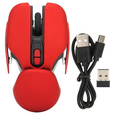 Ergonomic Wireless Mouse Inbuilt Battery Adjustable DPI Electroplating Process Integrated Design