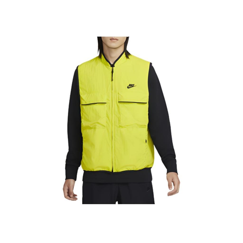 Nike Tech Solid Color Waterproof Comfortable Casual Versatile Vest Men vest Bright-Green FZ0749-357