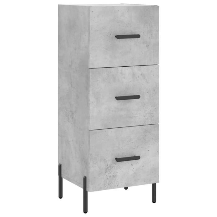 VidaXL Buffet Concrete Grey 34.5x34x90 Cm Engineered Wood 828616