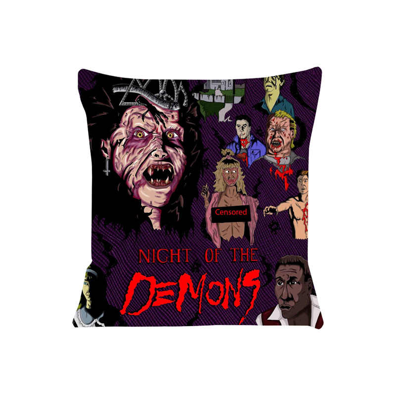 Night Of The Demon Cushion Cover For Sofa Pillow Case Cover Seat Car Throw Pillowcase 45X45Cm For Home Decorative Sj-521