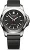 [Victorinox Swiss Army] Watch I.N.O.X. Stainless Steel Case (316LForged) Black Dial Black Rubber Strap 241682.1 Men's Regular Import Black