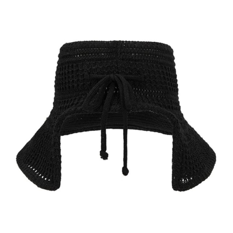 Återkommande,återkommande Virkad hatt_svart