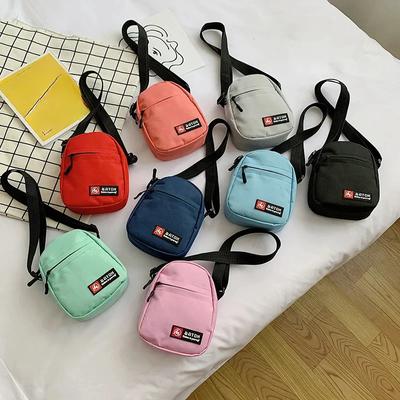 New Trendy Women'S Crossbody Bags Men Student Versatile Shoulder Bags Mobile Canvas Bag Multi-Functional Storage Bags