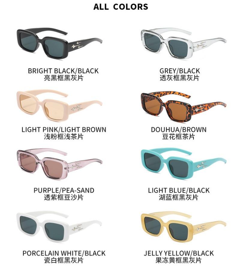 Fashion Retro Small Rectangular Punk Sunglasses For Women Vintage Square Summer Rectangle Sun Glasses UV400 Eyewear