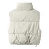 2024 Autumn/Winter Women's Stand-Up Collar Cotton Vest