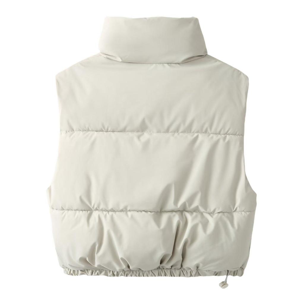 2024 Autumn/Winter Women's Stand-Up Collar Cotton Vest