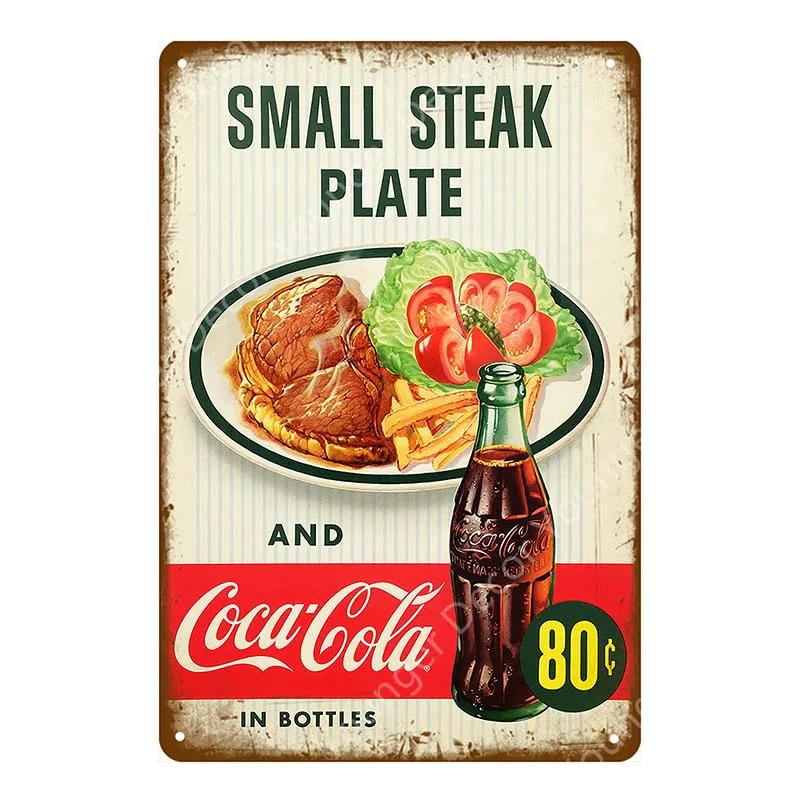 Homemade Pies Retro Plaque Breakfast Diner Metal Tin Signs Cafe Bar Pub Signboard Wall Decor Vintage Food Plates YJ166