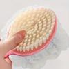 Double-Sided Long Handle Bath Brush Soft Sponge & Bristle Shower Scrubber for Deep Cleaning and Body Exfoliating