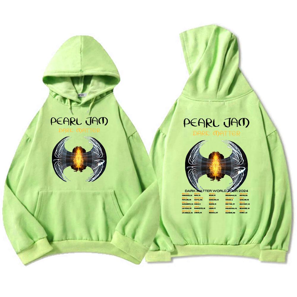 Dark Matter Tour 2024 Mikiny Rocková kapela Pearl Jam Mikiny Crewneck pro muže Zimní ležérní pulovry s dlouhým rukávem Unisex mikina