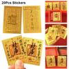 20Pcs Blessing Good Luck Good Luck Stickers Good Wish Feng Shui God Of Wealth Sticker Business Fortuna Treasure Photo Sticker