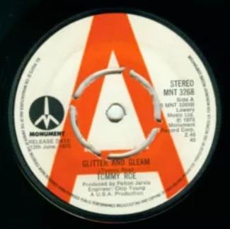 

7inch Record TOMMY ROE - Glitter And Gleam MNT3268PROMO Monument 1975 UK Pop Used