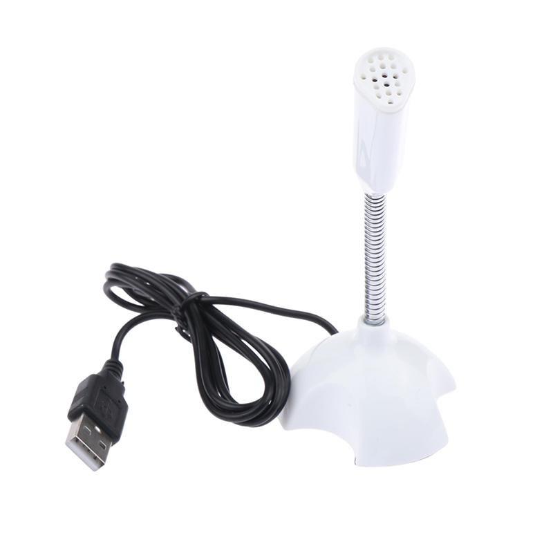 3.5Mm Laptop Microphone Usb Desktop Stand Mic With Holder For Studio Speech Singing Gaming Streaming