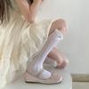 Ultra-thin Ruffle Socks Mesh Bow Women Socks Japanese Style Knee High Socks  Lolita