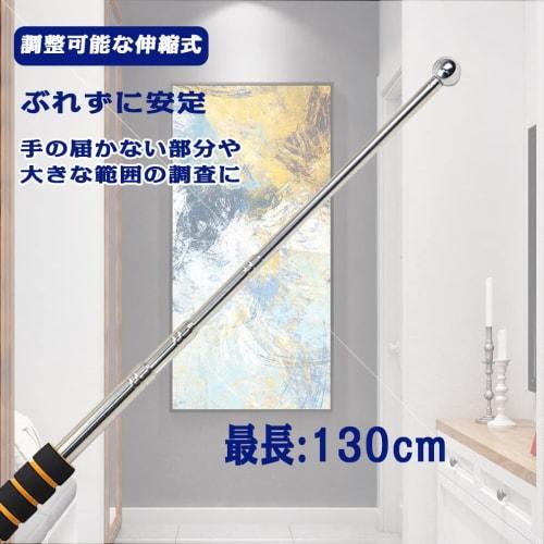 Stainless Steel Telescopic Hammering Diagnostic Rod [130cm Long, with Strap] for Wall, Tile, and Ceiling Delamination, Inspection, Inspection, Repair,