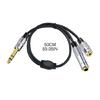 1/4" Male to 1/4" Female+1/8" Female Y Splitter Adapter Audio Cord Replacement