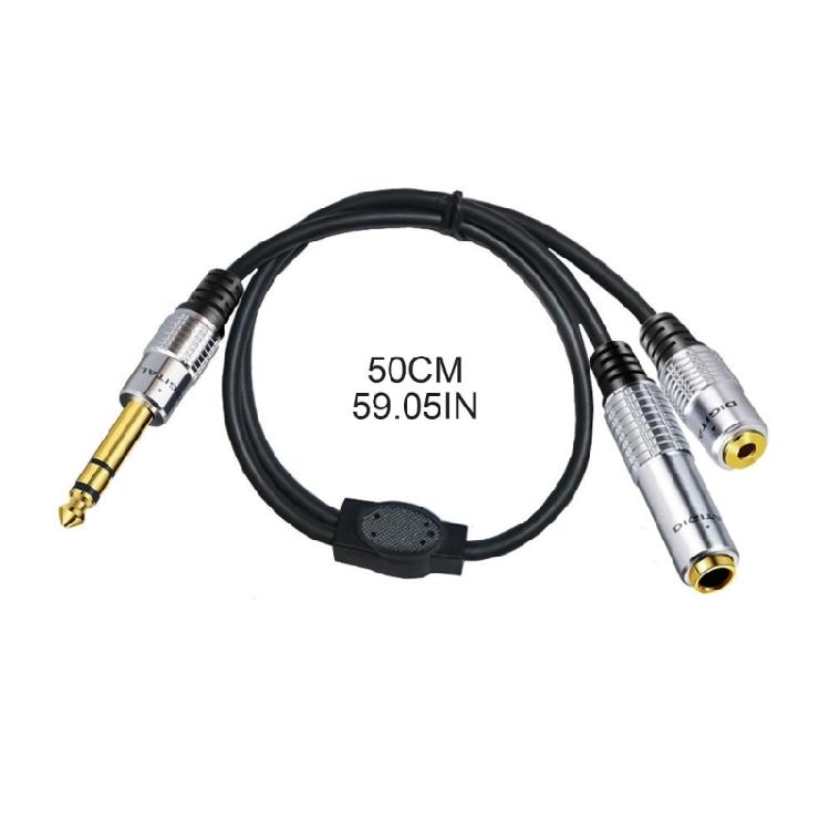 1/4" Male to 1/4" Female+1/8" Female Y Splitter Adapter Audio Cord Replacement