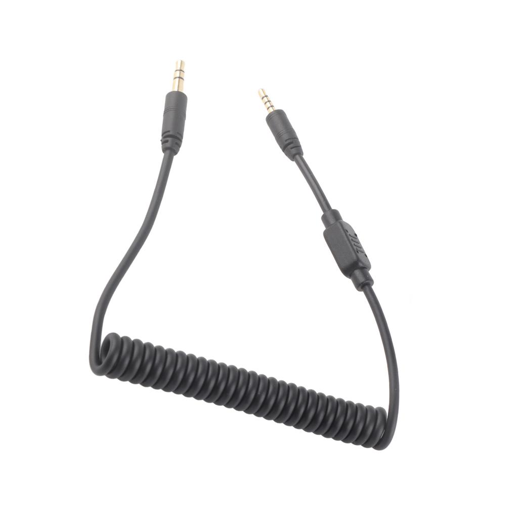 Flash Sync Cable 3.5mm Male to Male Coiled Cord for Leica Camera G F Series DSLR