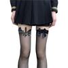 Japanese-Style White Silk Bow Knee-High Stockings