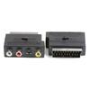 Adaptador AV TV de 21 Pinos RGB Scart para 3 RCA S-Video Conversor de Vídeo Composto Áudio Esquerdo Direito Conector de Cabo para Televisão Projetor