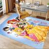 Princesses Winter Wonderland Carpet For Playroom Bedroom Living Room Sofa Home Decorkids Game Area Rug Nonslip Floor Mat