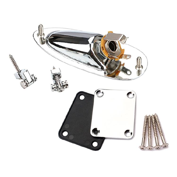 

Pack of Essential Guitar Assembly Set with Gold Plated Hardware Comprehensive Design for Secure Fit and Long Terms Use серебряный