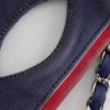 Chanel Chain Tote Tote Bag A47944 Cruise Line Border Navy Blue cotton/Nylon Women Used